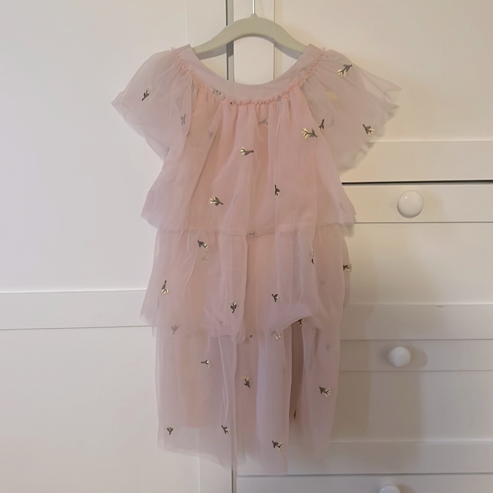 Zayra Girls tool Tiered Mas Dress size 5/6